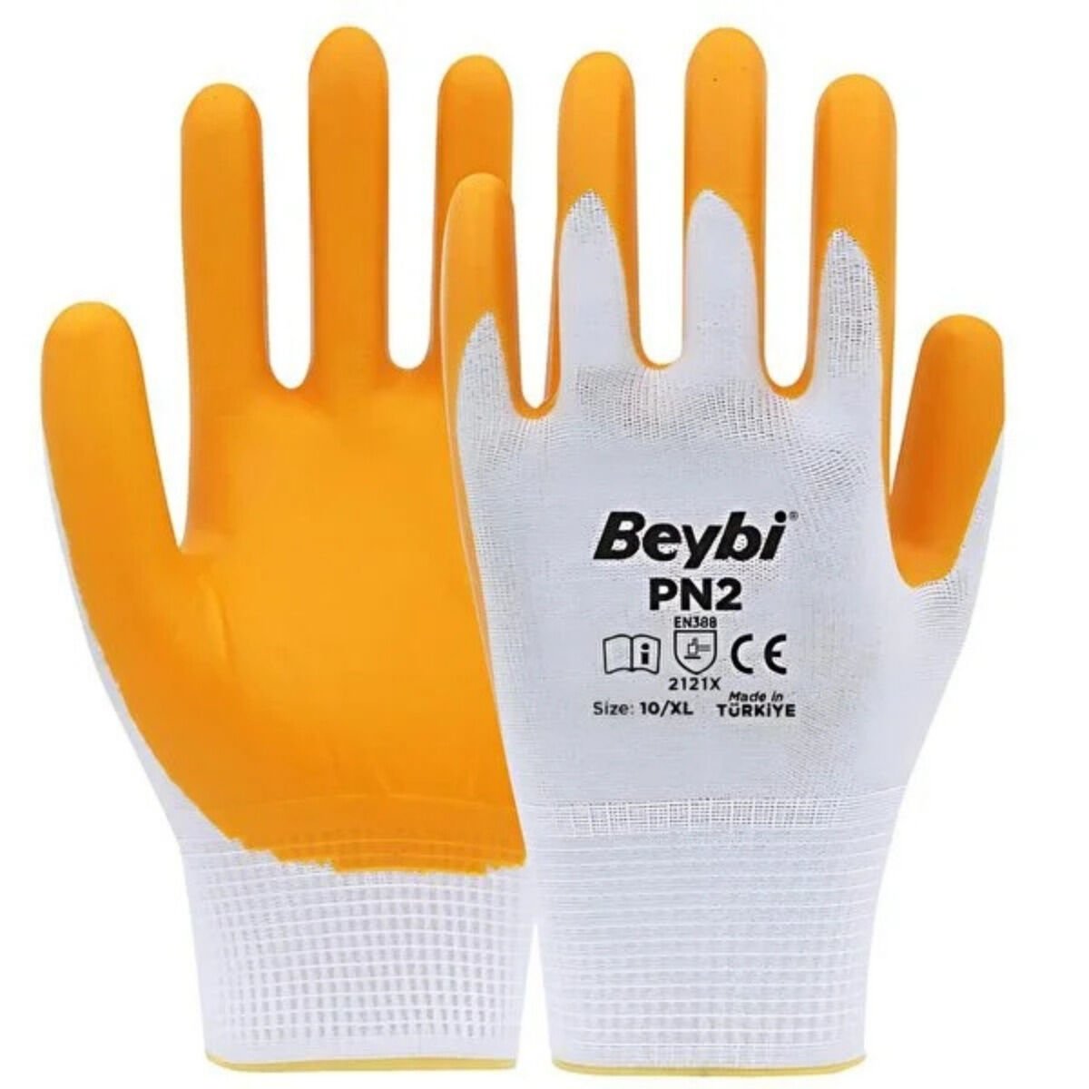 BEYBİ PN2 NİTRİL ELDİVEN SARI No:10