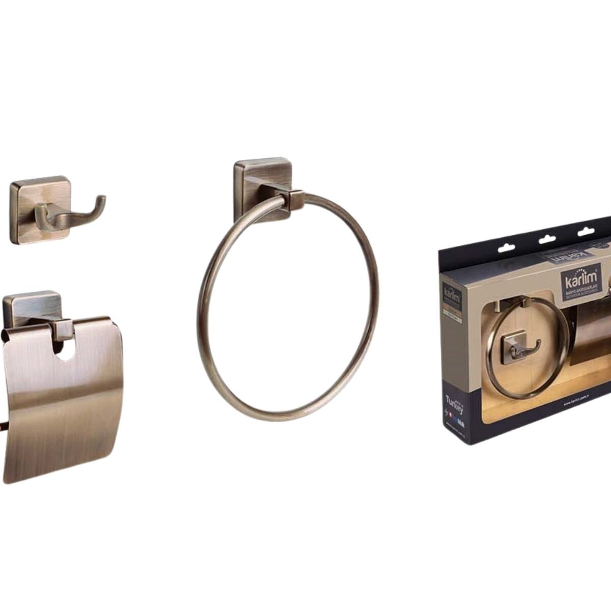 KARLİM MİLET ANTİK SARI 3*LÜ SET