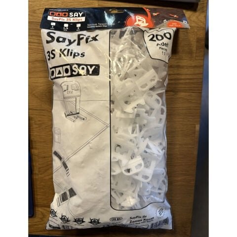 SAY-BU 2MM SEVİYE TESPİT KLİPSİ (200ADET)