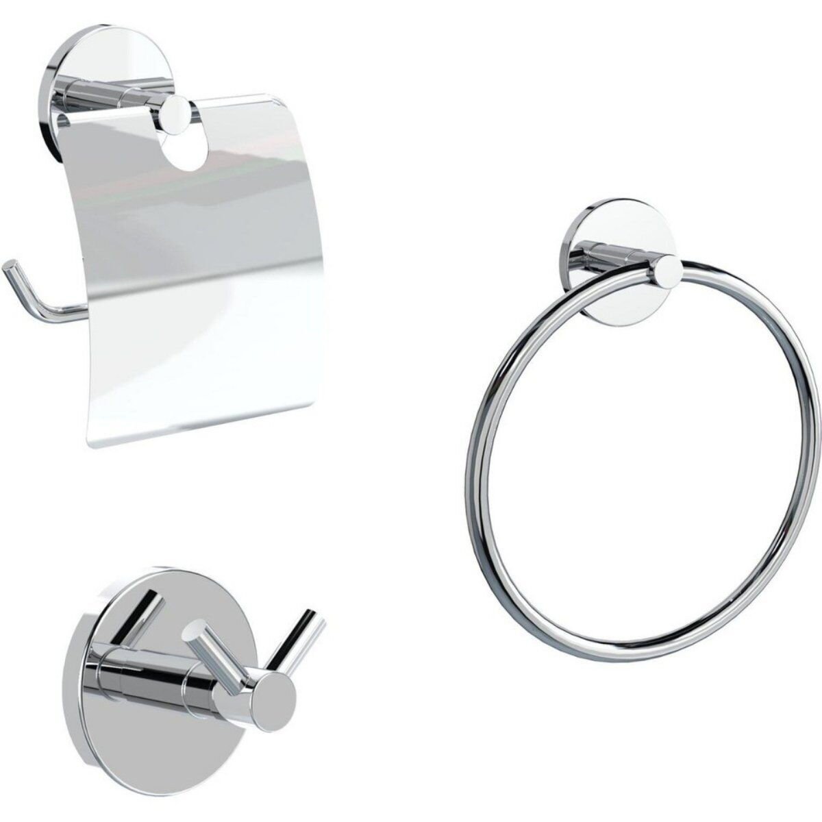 VALTEMO 310 ROMEO CHROME PİRİNÇ BANYO AKSESUAR SETİ VA310