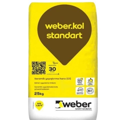 Weber  Kol Standart Seramik Yapıştırıcı Gri 25 kg