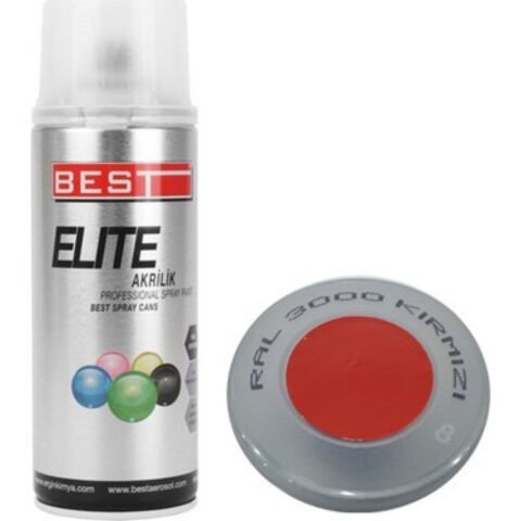 BEST SPREY BOYA KIRMIZI ELİTE 400 ML RAL 3000