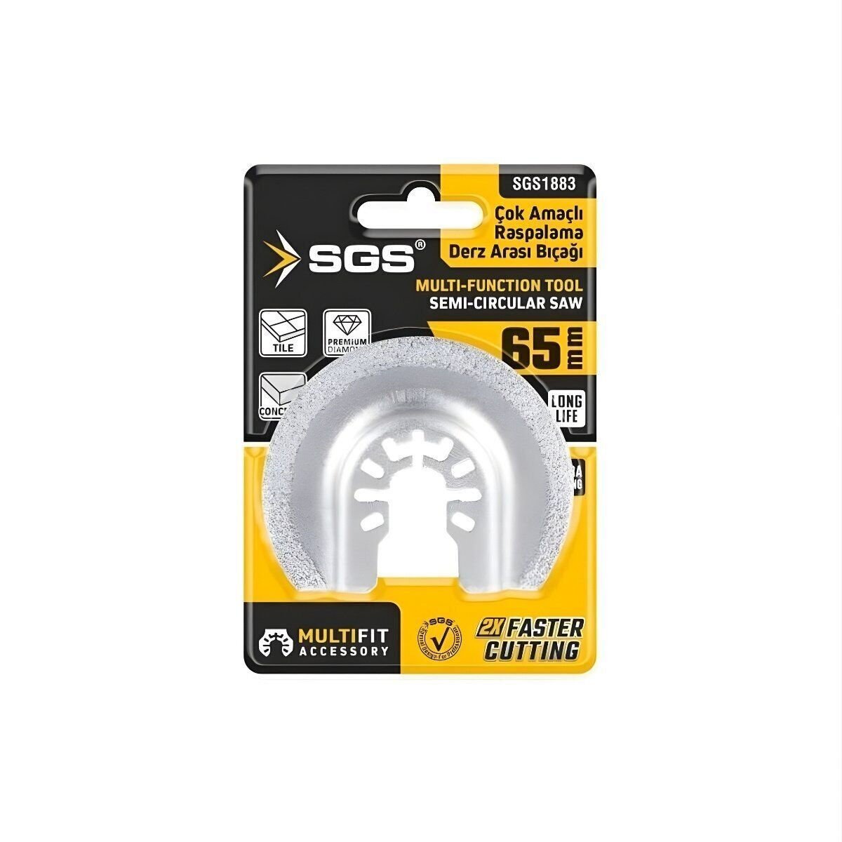 SGS DERZ BIÇAĞI RASPALAMA MULTI TOOLS 65 MM SGS1883
