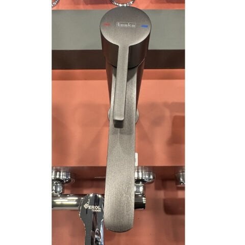 TESKA AZURA LAVABO BATARYASI FIRÇALI GUN METAL LB  107 110 06