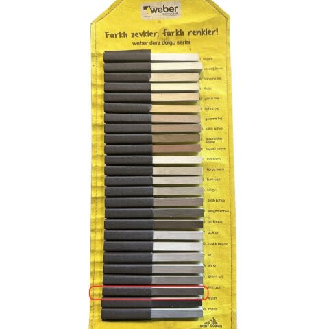 WEBER DERZ DOLGU ANTRASİT 5 KG (SİLİKONLU)