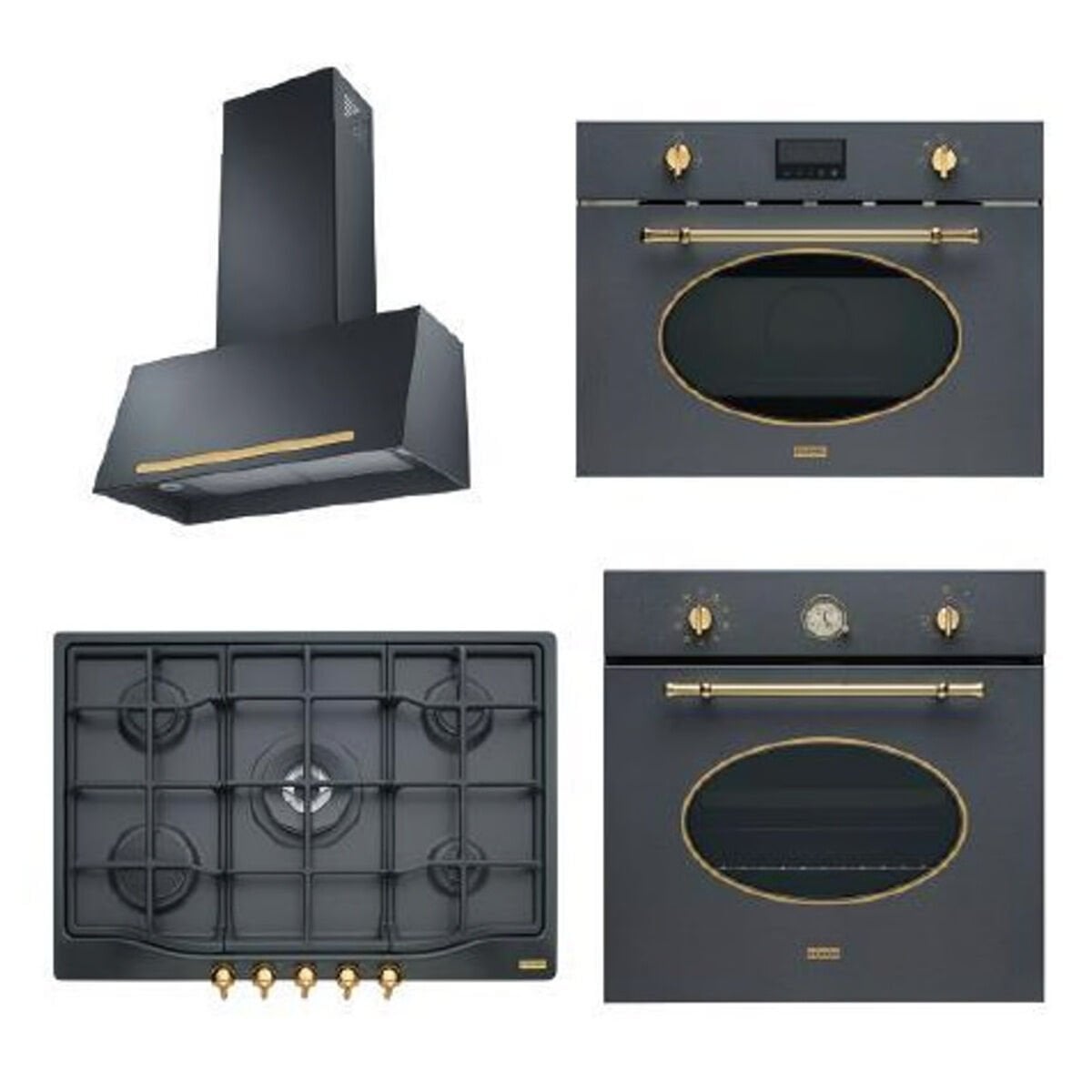 FRANKE CLASSICLINE GRAFITE 4'LU SET (TEŞHİR ÜRÜNÜDÜR)