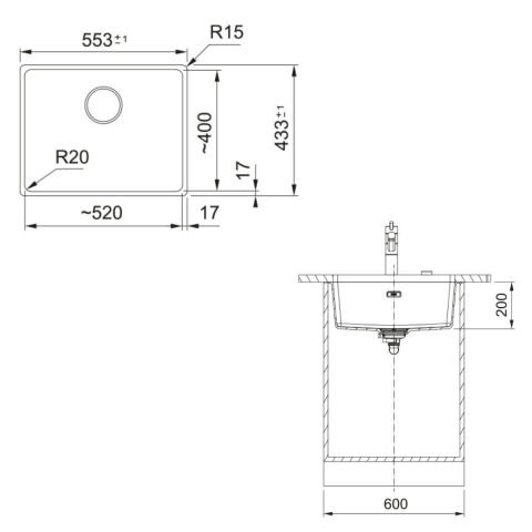 FRANKE MARIS MRG 210110-52 GRANİT EVİYE NERO (TESHIR URUNUDUR)