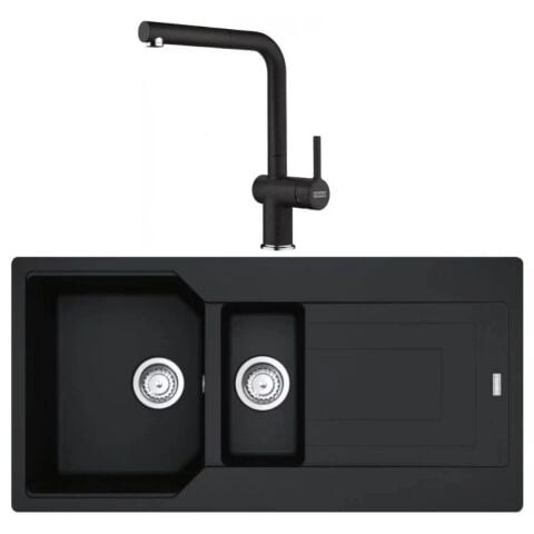 FRANKE URBAN UBG 651-100 1,5 GÖZLÜ NERO GRANİT EVİYE (TEŞHİR ÜRÜNÜDÜR)