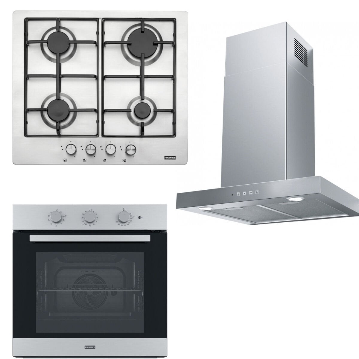 FRANKE INOX 3'LU ANKASTRE SET (TESHIR URUNUDUR)