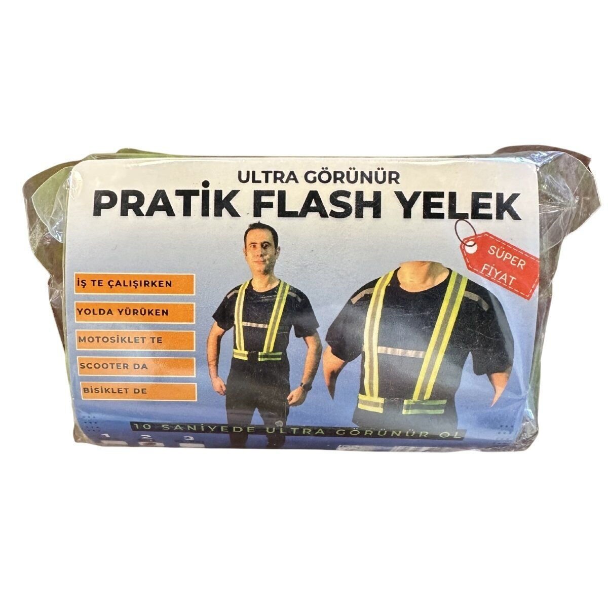 Pratik Flash Reflektörlü Emniyet Yeleği