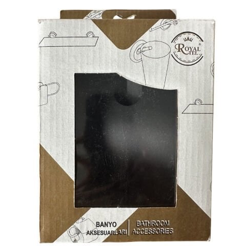 EROL ROYAL SİYAH YAPIŞKANLI GENİŞ KAPAKLI WC KAĞITLIK