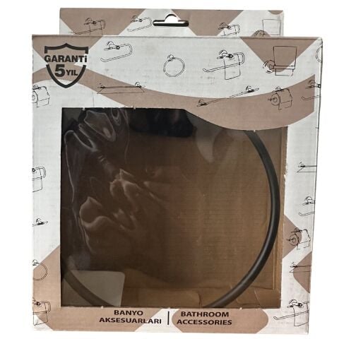 EROL ROYAL SİYAH YAPIŞKANLI YUVARLAK HAVLULUK