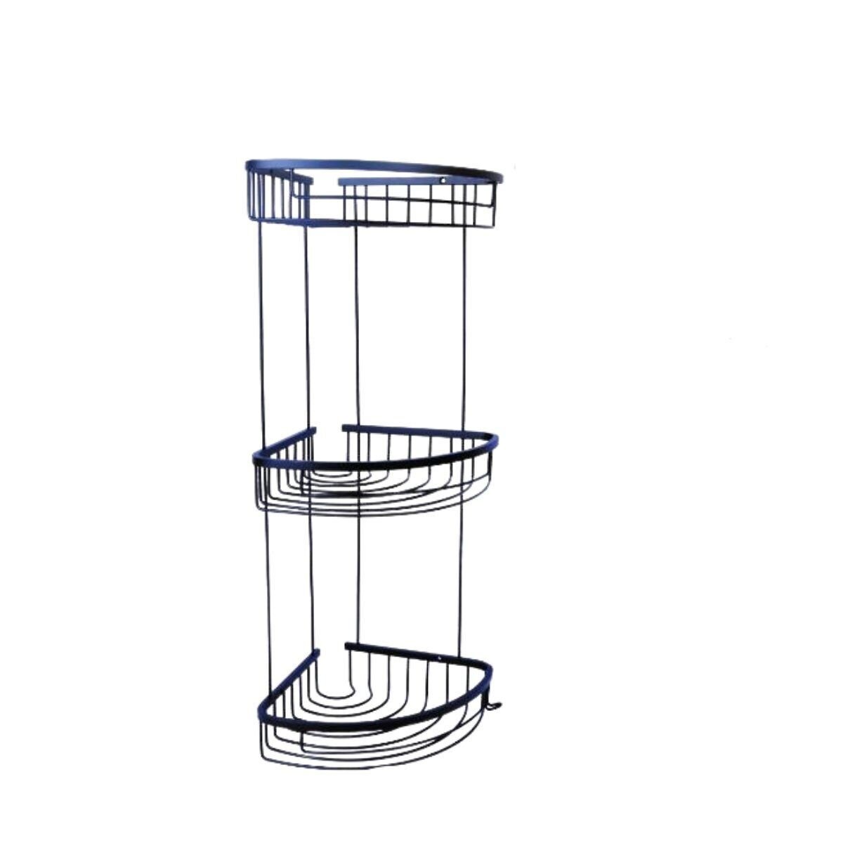 KARLİM OVAL SÜNGERLİK MAT SİYAH ÜÇLÜ (MSS1320.S)