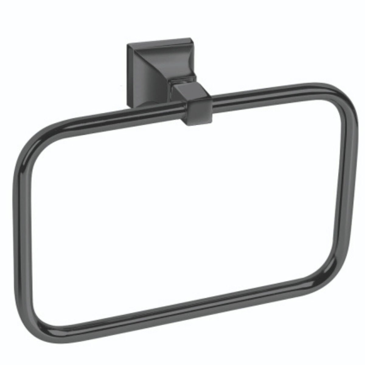 Karlim Salda Serisi Kare Havluluk  Mat Siyah (41077)