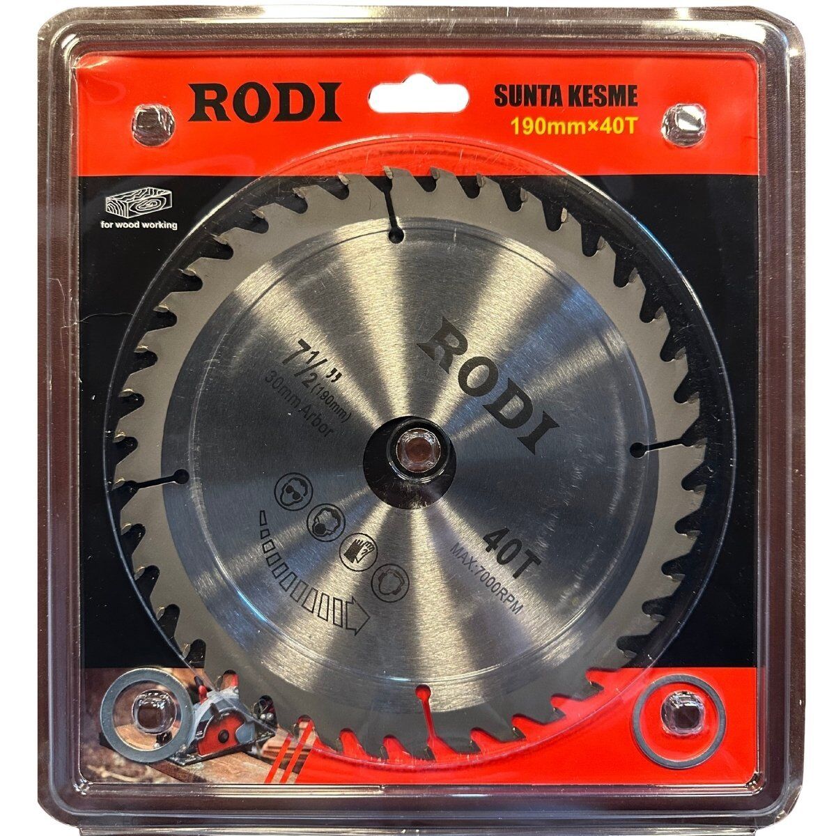 RODİ SUNTA KESME DİSKİ 190 MMX40T