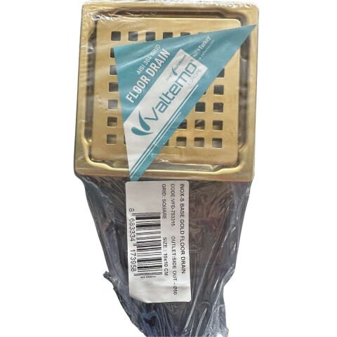 Valtemo VFD-753315 Inox-S Base Gold Paslanmaz Süzgeç 10×10