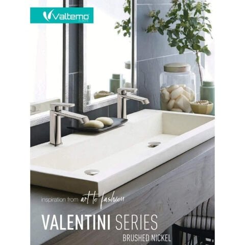 VALTEMO VM-2401 VALENTINI BRUSHED NICHEL LAVABO BATARYASI