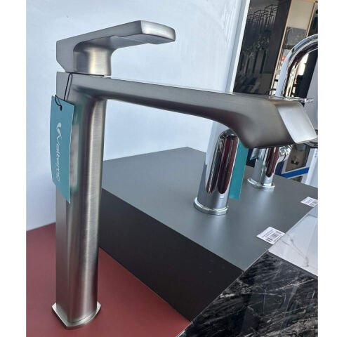 VALTEMO VM-2431 VALENTINI BRUSHED NICHEL LAVABO BATARYASI UZUN