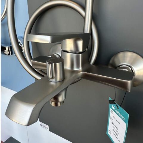 VALTEMO VM-2411 VALENTINI BRUSHED NICHEL BANYO BATARYASI
