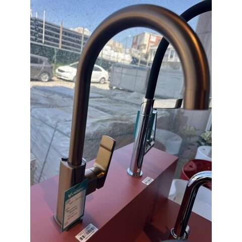 VALTEMO VM-2422 VALENTINI BRUSHED BRONZE EVİYE BATARYASI
