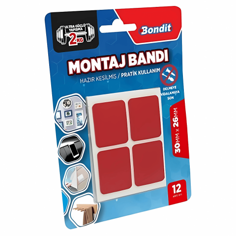 Bondıt Bnd01079502 Akrilik 1mm Şeffaf Montaj Bandı