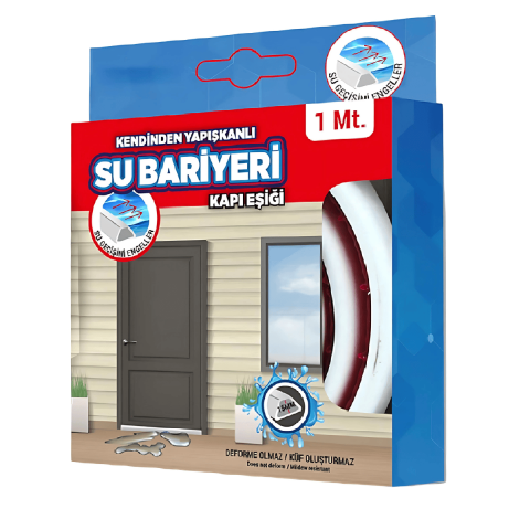 Bondit Su Bariyeri Kapı Altı Sızdırmaz Su Tutucu Yapışkanlı Slikon Bant