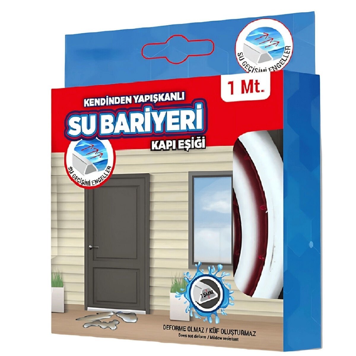 Bondit Su Bariyeri Kapı Altı Sızdırmaz Su Tutucu Yapışkanlı Slikon Bant