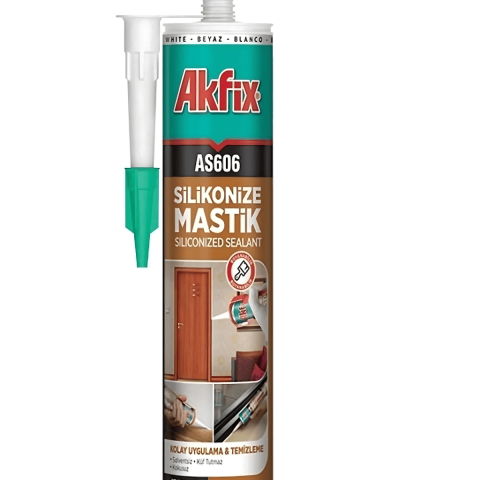 Akfix As606 Silikonize Akrilik Mastik 500 ml