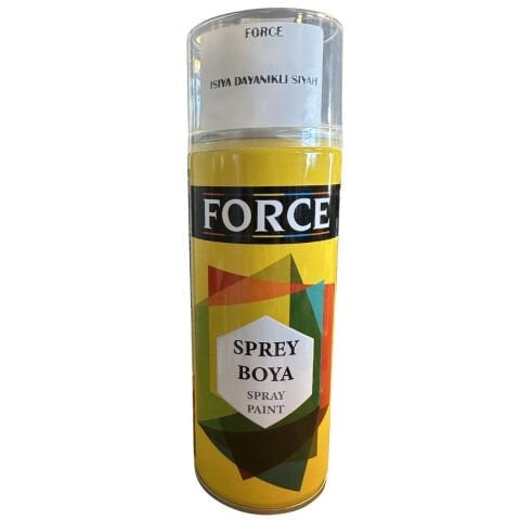 FORCE ISIYA DAYANIKLI SPREY BOYA SİYAH