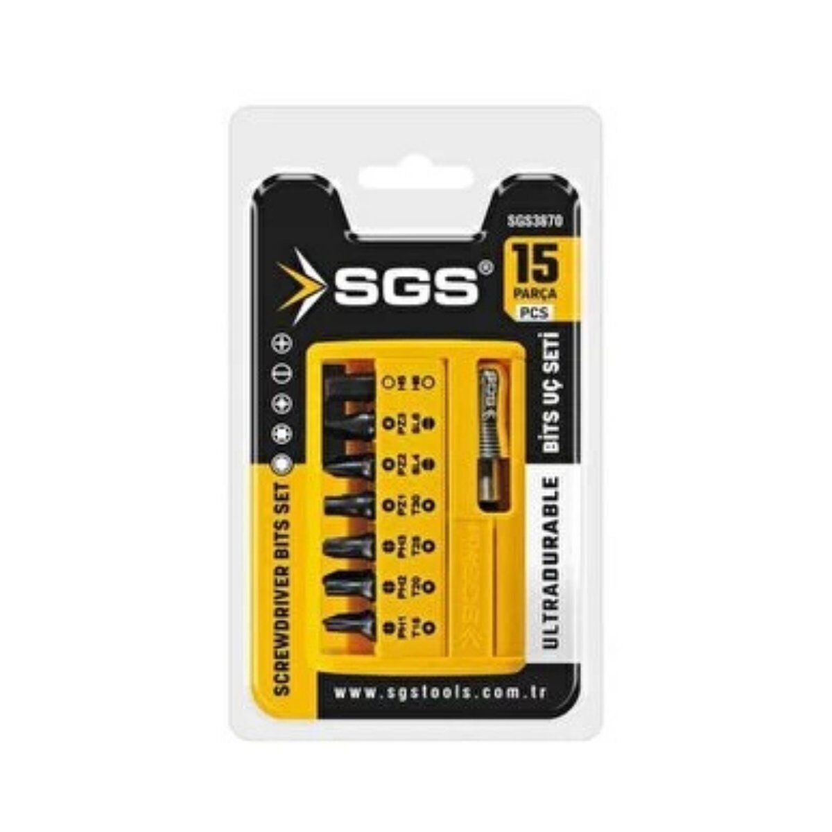 SGS BİTS ADAPTÖR UÇ SETİ 15 PARÇA 3870