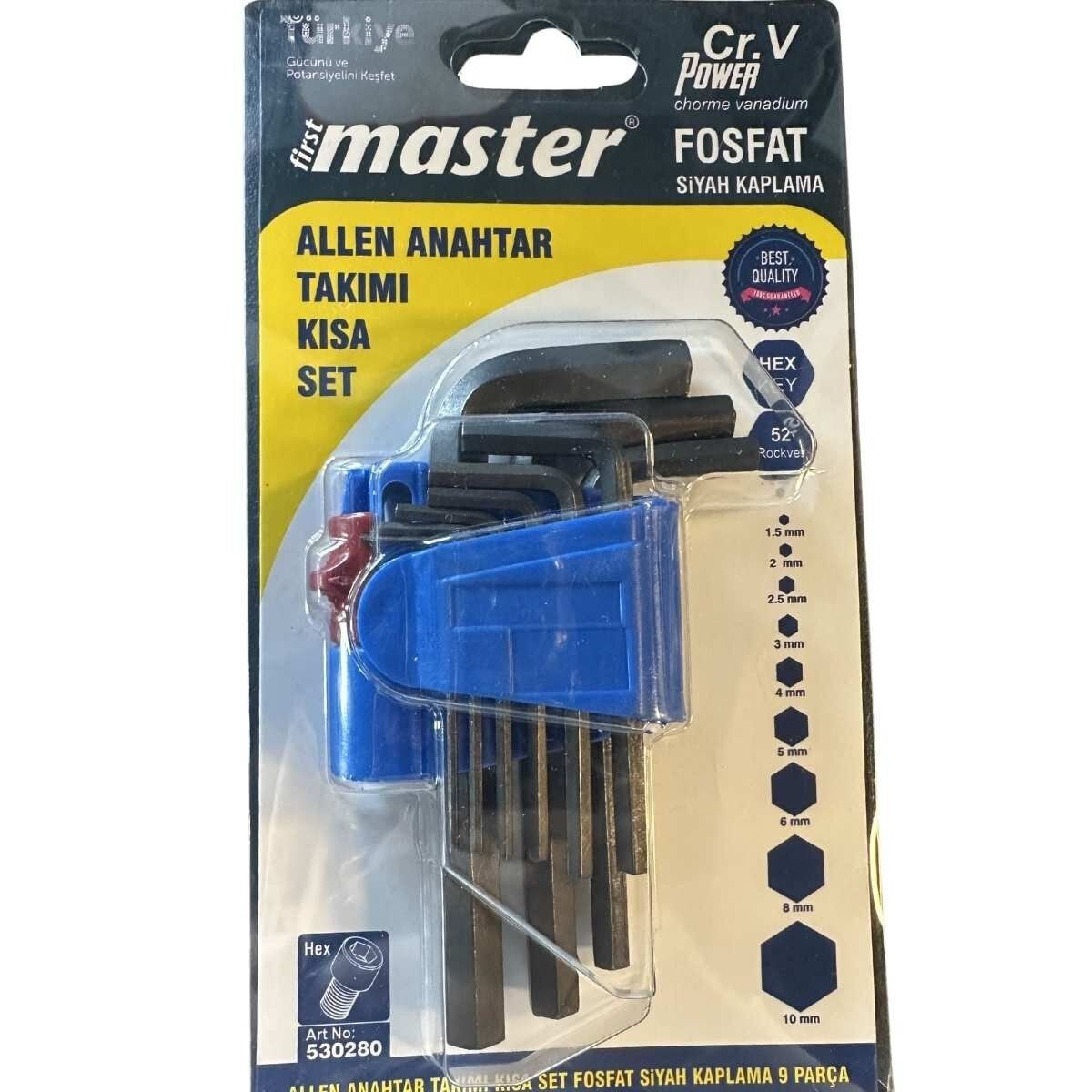 MASTER ALLEN ANAHTAR TAKIMI KISA SET 530280
