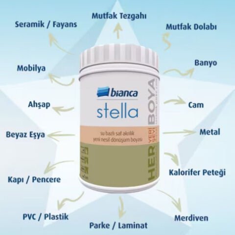 Bianca Stella Su Bazlı Saf Akrilik Boya