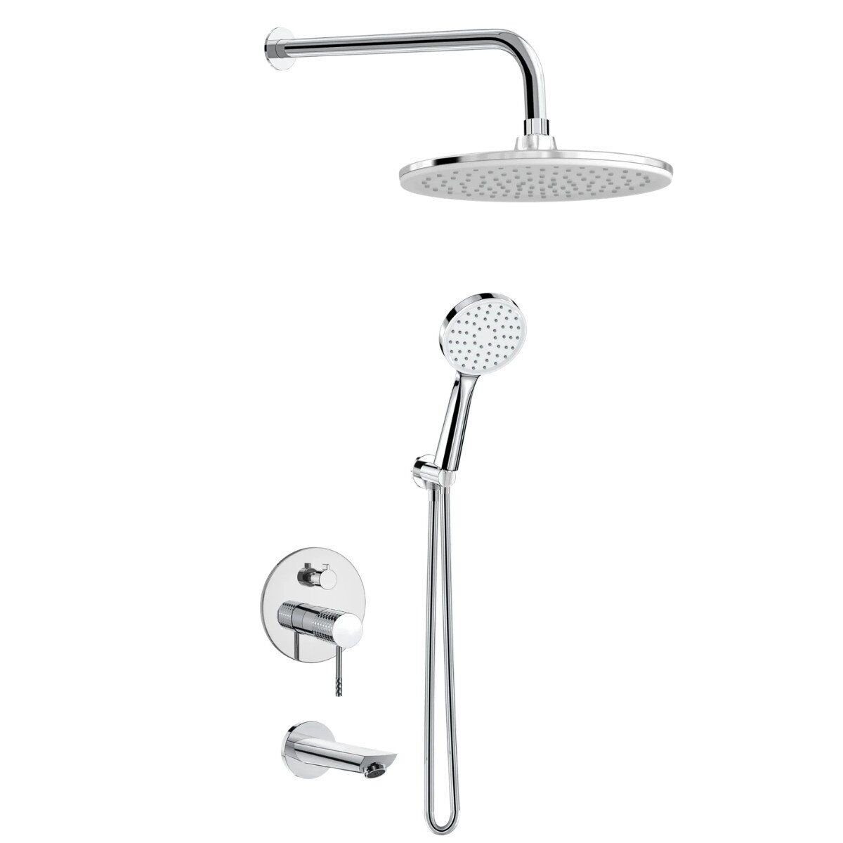 VALTEMO 4416 ICONIC CHROME 3 YOL ANKASTRE DUŞ SETİ (VS-4416)