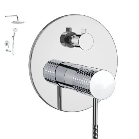 VALTEMO 4416 ICONIC CHROME 3 YOL ANKASTRE DUŞ SETİ (VS-4416)