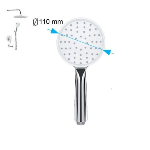 VALTEMO 4416 ICONIC CHROME 3 YOL ANKASTRE DUŞ SETİ (VS-4416)