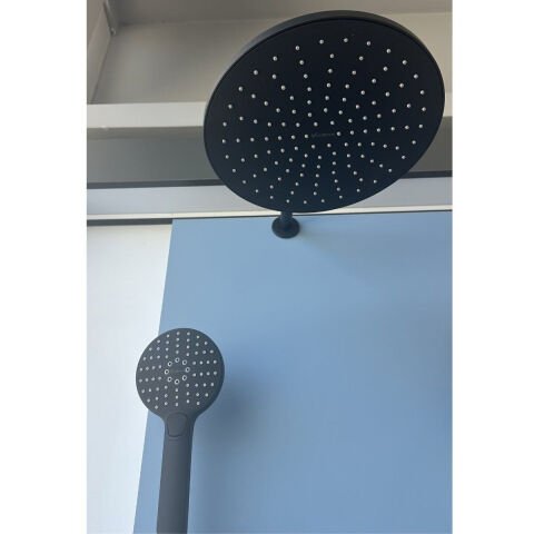 VALTEMO RAINMAX MAT BLACK 3 YÖNLÜ ANKASTRE DUŞ SETİ (vs-4082)