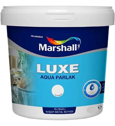 Marshall Luxe Aqua Parlak Su Bazlı Ahşap-Metal Boyası Beyaz