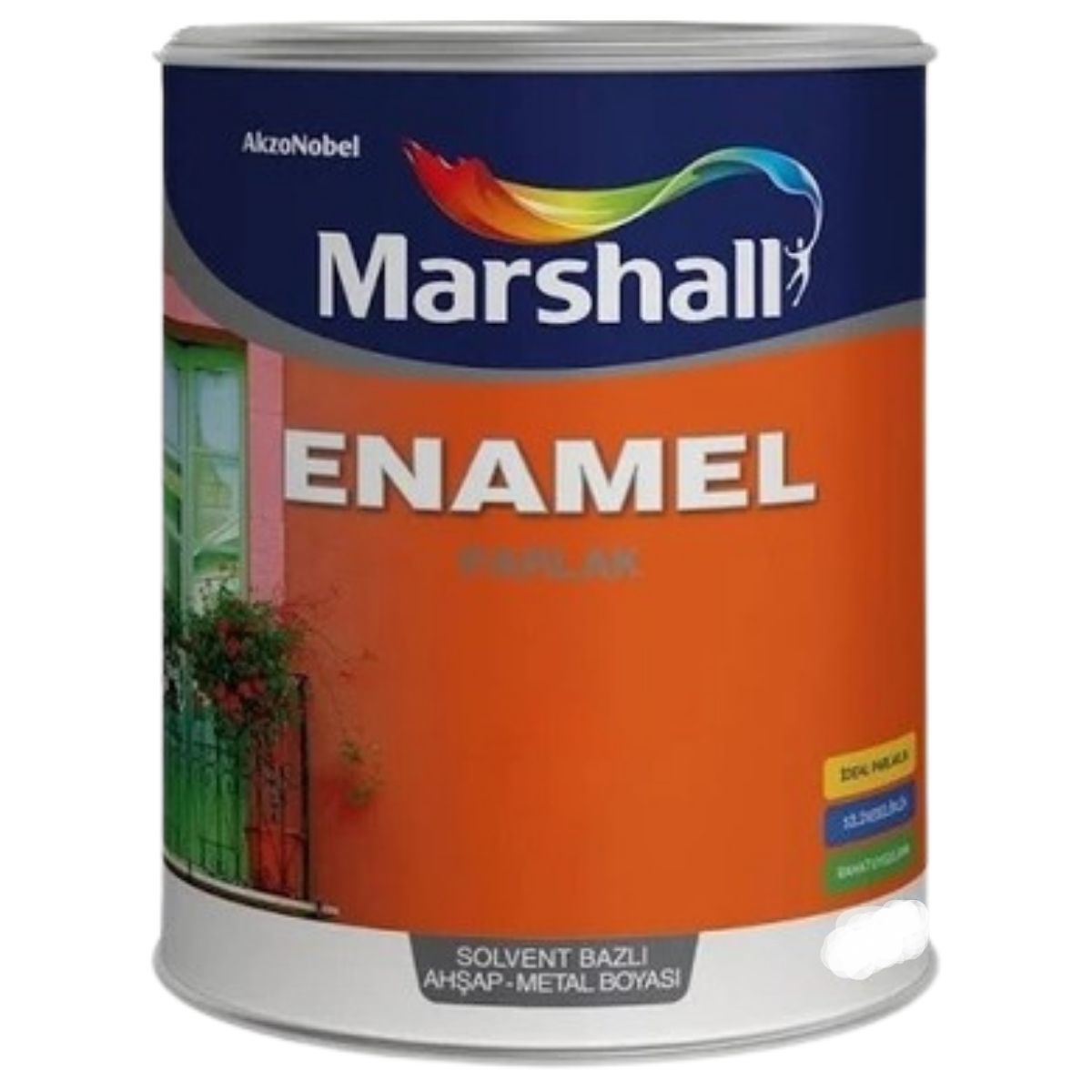 Marshall Enamel  Solvent Bazlı Parlak Ahşap-Metal Boyası