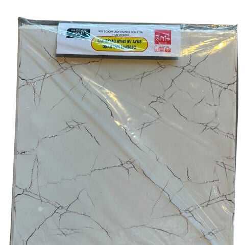 PVC 30X30 PANEL BEYAZ DESENLİ 30X30 PK 1 M2 MERMER