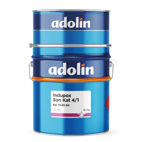ADOLİN INDUPOX EPOKSİ SON KAT BOYA RAL 7040 2 KG + 0,5 KG SERLEŞTİRİCİ