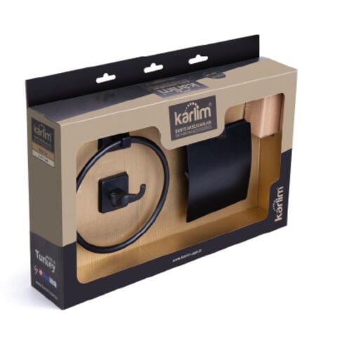 KARLİM MİLET  3*LÜ SET SİYAH (MLS 5001.1)