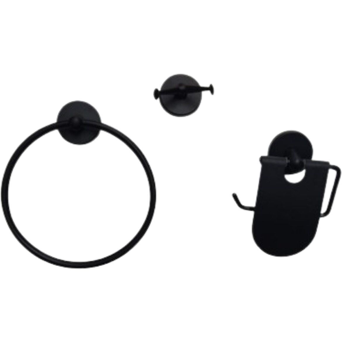 KARLİM NAME 3*LÜ SET SİYAH (NAS 5001)