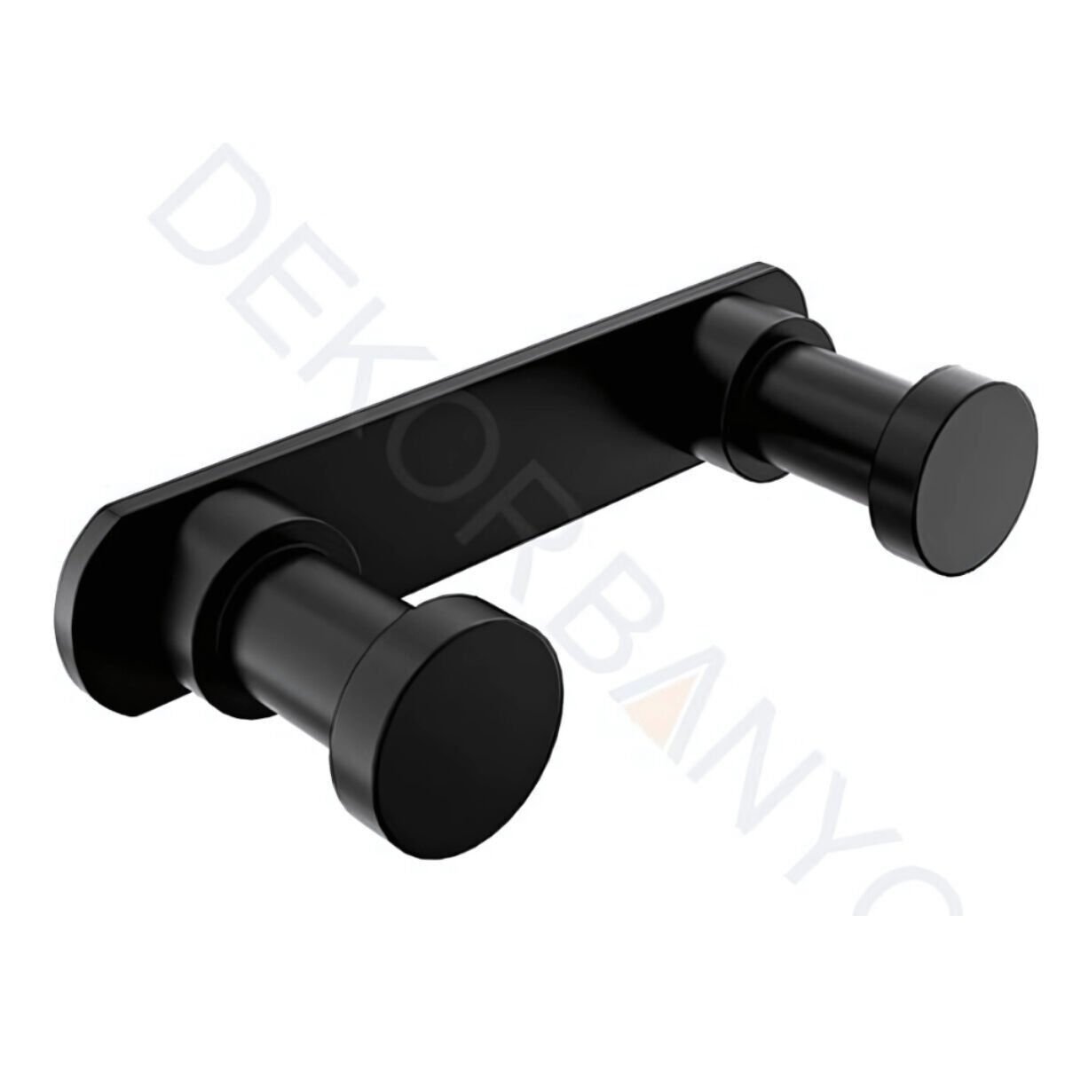 Dkr Alina İkili Askılık Düz Siyah