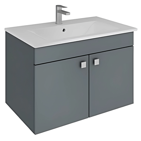 Seramiksan Luna Banyo Dolabı Ay Gri 80 cm