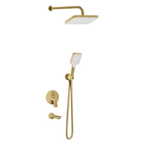 VALTEMO VALERO BRUSHED GOLD 3 YOL ANKASTRE DUŞ SETİ (VS-4412)