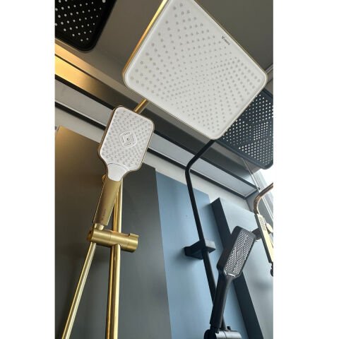 VALTEMO RAINWAY BRUSHED GOLD RAİN DUŞ SETİ VS-2918