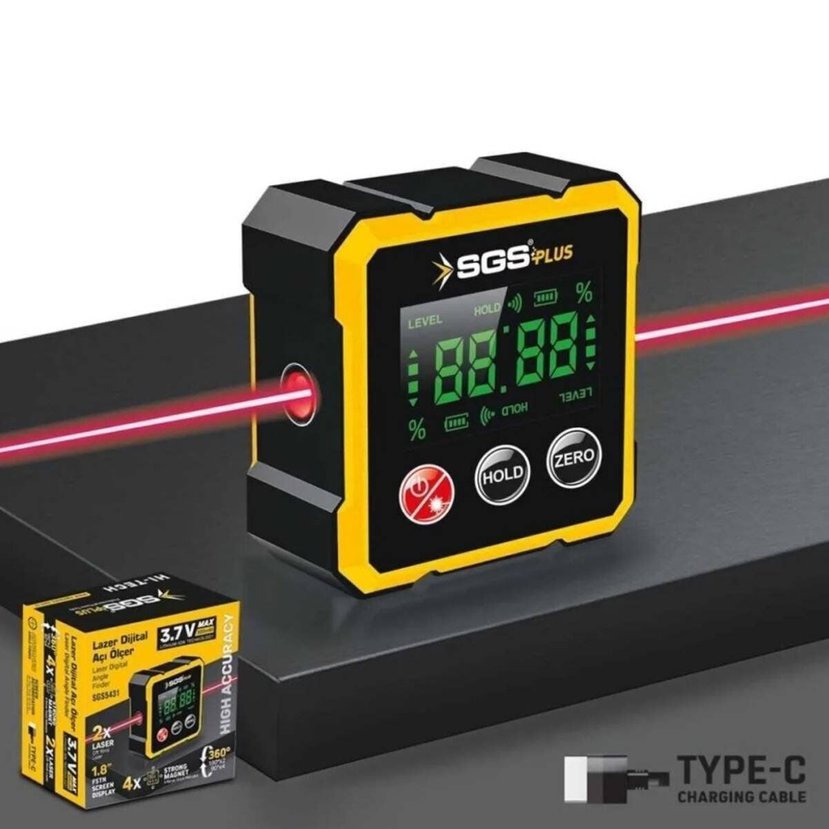 SGS 5431 LAZER DİJİTAL AÇI ÖLÇER