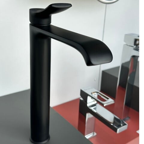VALTEMO VALERO MATT BLACK LAVABO BATARYASI LONG(VM-1212)