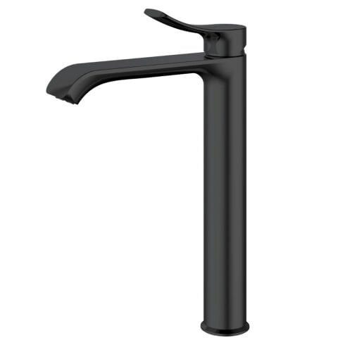 VALTEMO 1212 VALERO MATT BLACK LAVABO BATARYASI LONG(VM-1212)