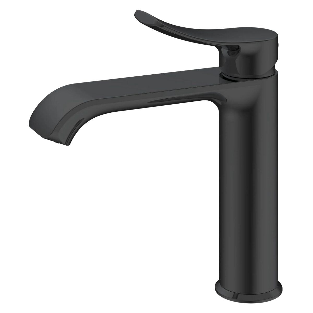 VALTEMO 1202 VALERO MATT BLACK LAVABO BATARYASI MEDIUM (VM-1202)